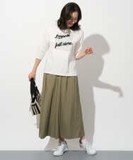 PZLGD09250 GEORGES RECH(ジョルジュ・レッシュ) ナチュラルブロードガウチョパンツ カーキ