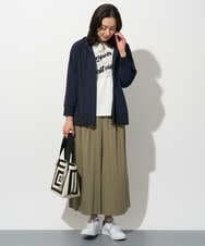 PZLGD09250 GEORGES RECH(ジョルジュ・レッシュ) ナチュラルブロードガウチョパンツ カーキ