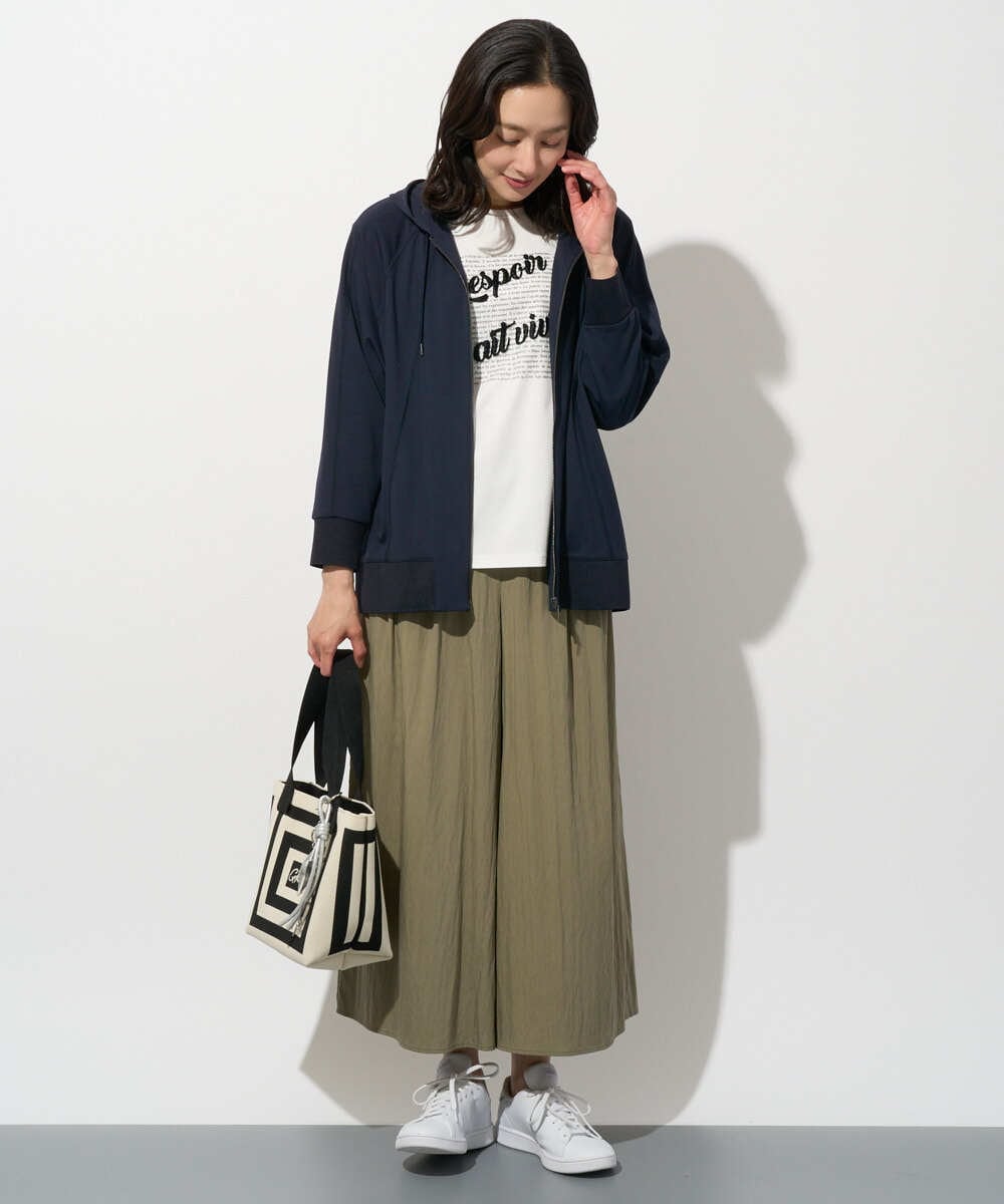 PZLGD09250 GEORGES RECH(ジョルジュ・レッシュ) ナチュラルブロードガウチョパンツ カーキ