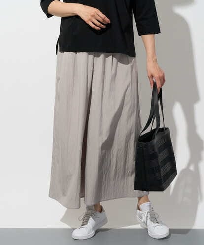 PZLGD09250 GEORGES RECH ナチュラルブロードガウチョパンツ