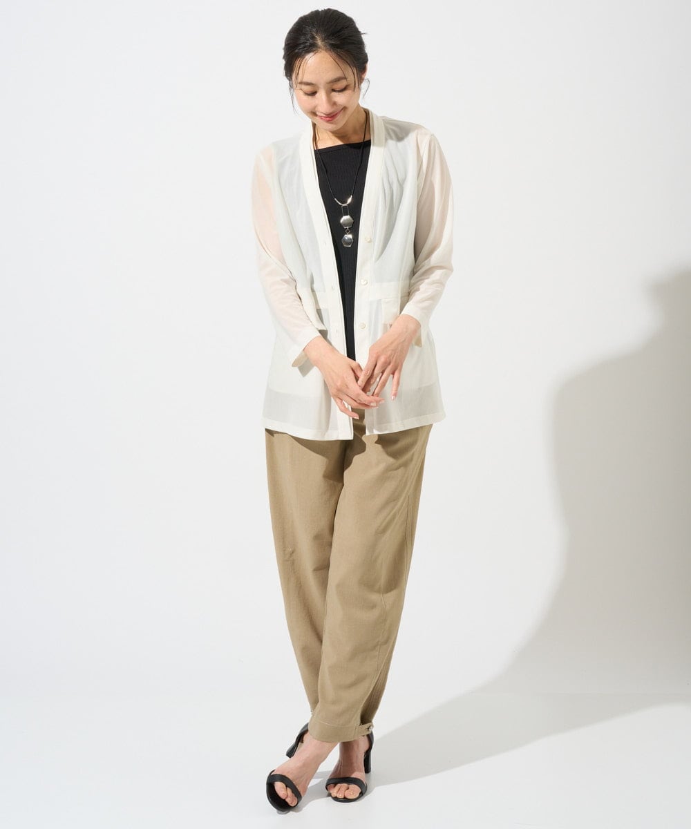 PZLGD12290 GEORGES RECH(ジョルジュ・レッシュ)  [セットアップ対応]ステッチワーク2WAYパンツ ブラック