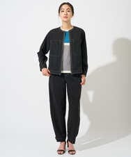 PZLGD12290 GEORGES RECH(ジョルジュ・レッシュ)  [セットアップ対応]ステッチワーク2WAYパンツ ブラック