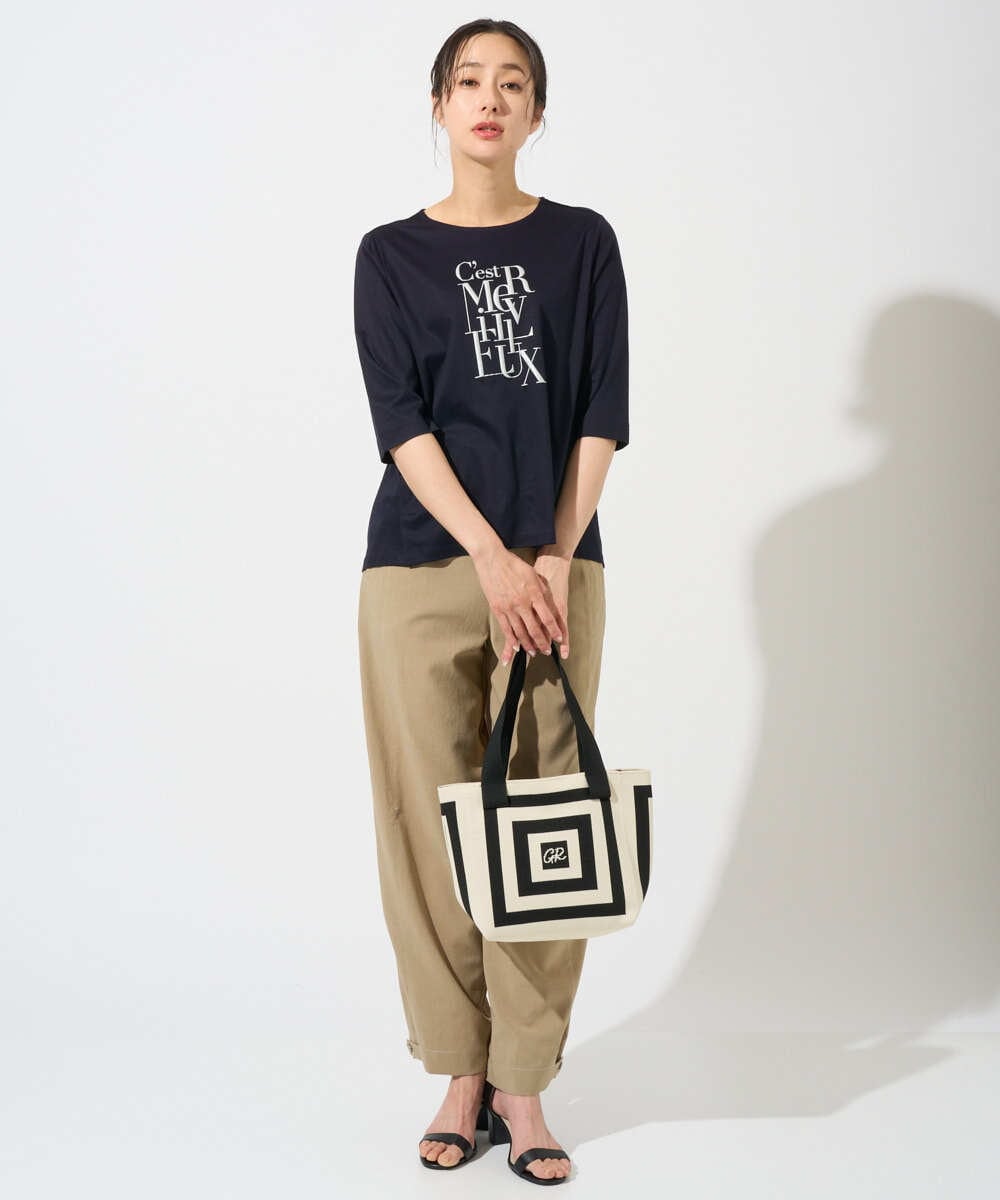 PZLGD12290 GEORGES RECH(ジョルジュ・レッシュ)  [セットアップ対応]ステッチワーク2WAYパンツ ブラック