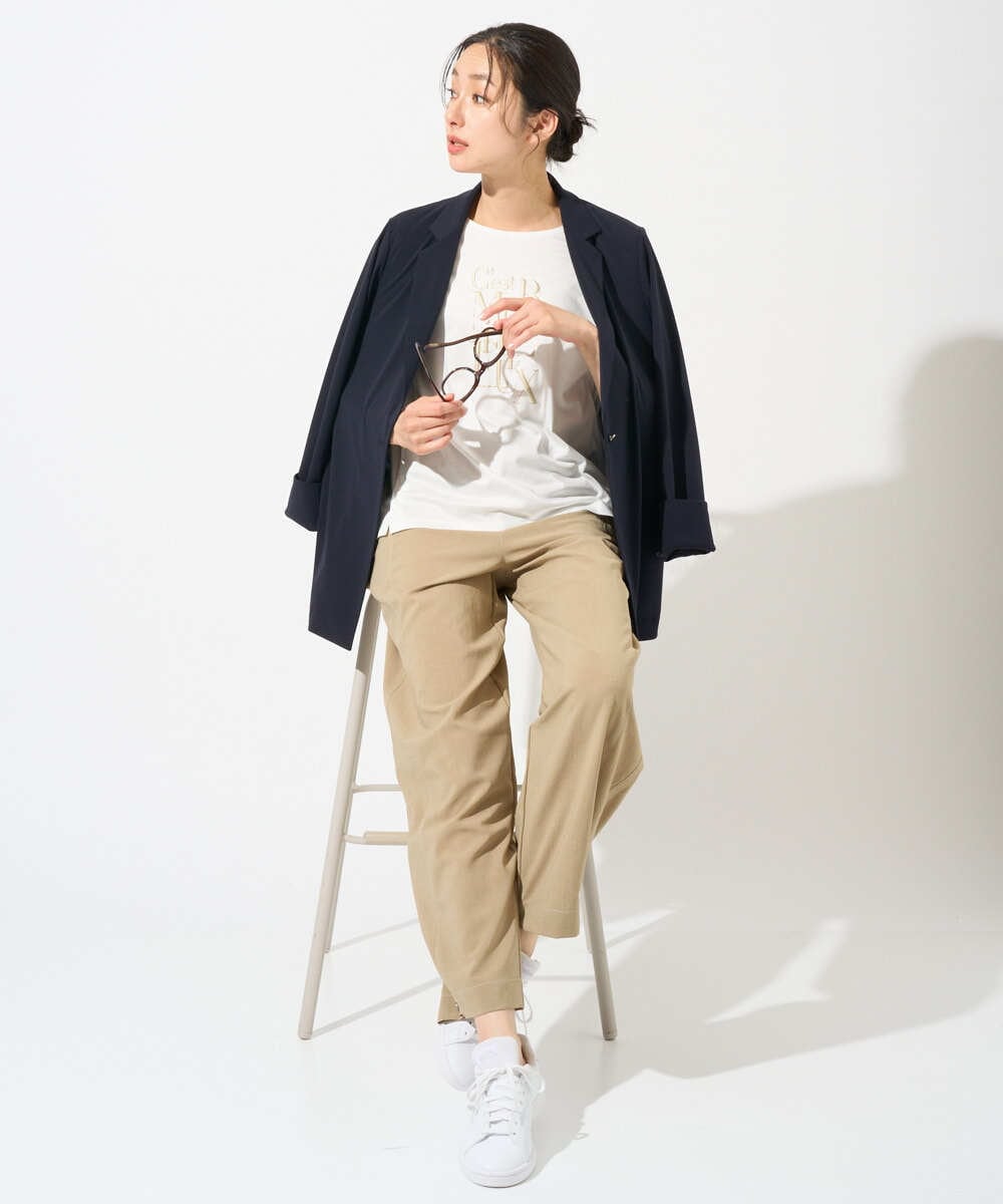 PZLGD12290 GEORGES RECH(ジョルジュ・レッシュ)  [セットアップ対応]ステッチワーク2WAYパンツ ブラック