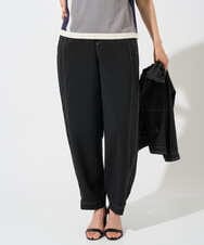 PZLGD12290 GEORGES RECH(ジョルジュ・レッシュ)  [セットアップ対応]ステッチワーク2WAYパンツ ブラック