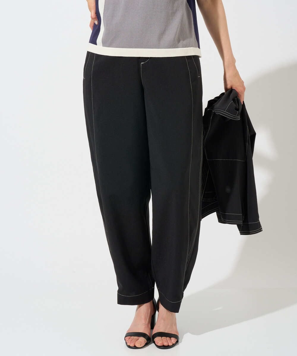 PZLGD12290 GEORGES RECH(ジョルジュ・レッシュ)  [セットアップ対応]ステッチワーク2WAYパンツ ブラック