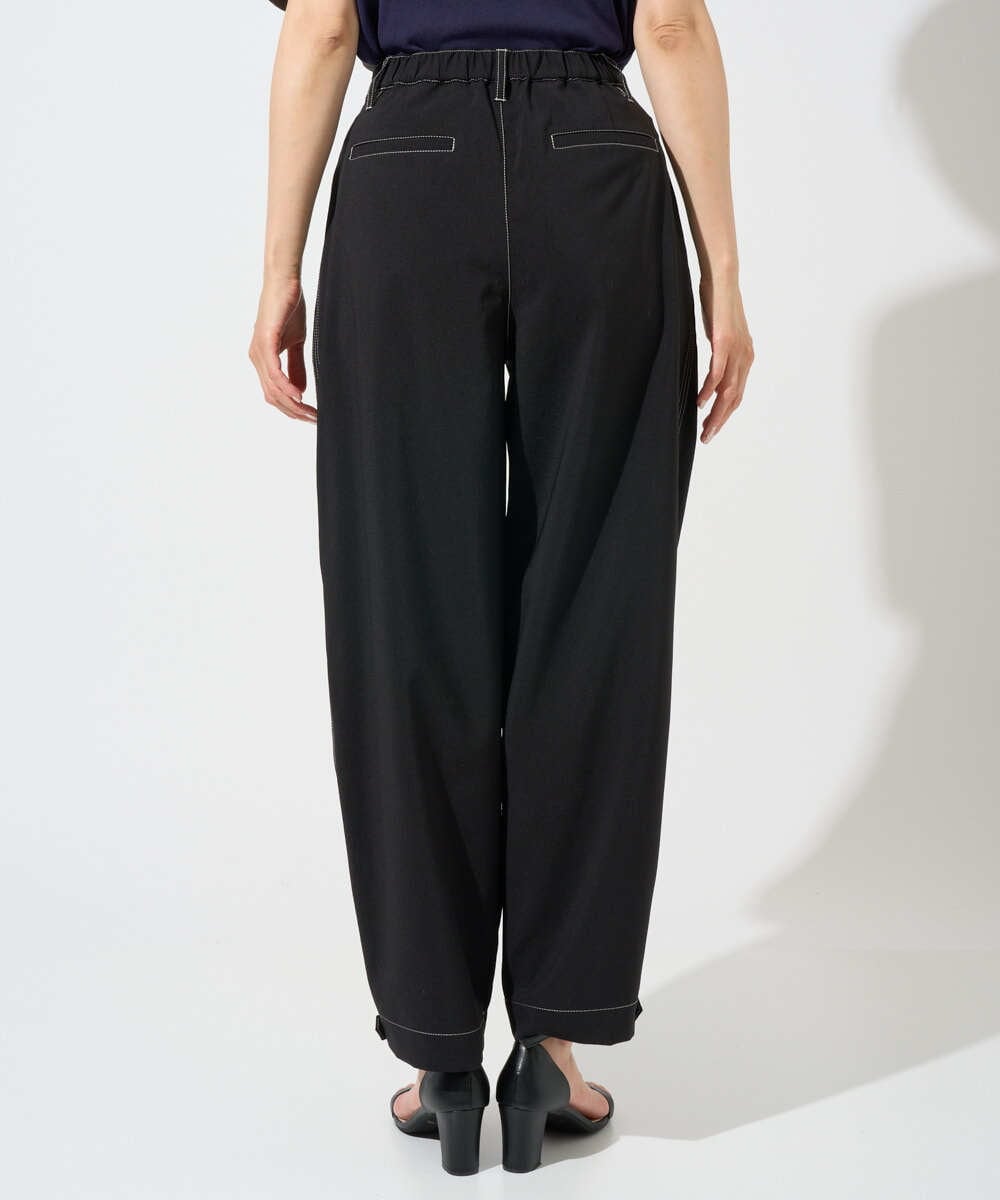 PZLGD12290 GEORGES RECH(ジョルジュ・レッシュ)  [セットアップ対応]ステッチワーク2WAYパンツ ブラック