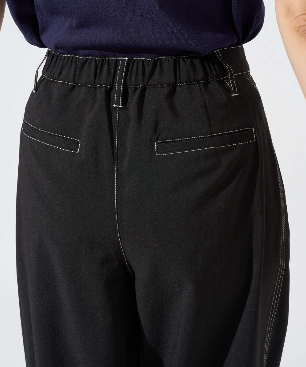 PZLGD12290 GEORGES RECH(ジョルジュ・レッシュ)  [セットアップ対応]ステッチワーク2WAYパンツ ブラック