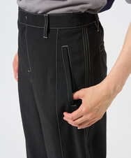 PZLGD12290 GEORGES RECH(ジョルジュ・レッシュ)  [セットアップ対応]ステッチワーク2WAYパンツ ブラック