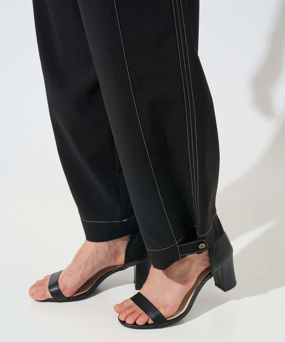 PZLGD12290 GEORGES RECH(ジョルジュ・レッシュ)  [セットアップ対応]ステッチワーク2WAYパンツ ブラック