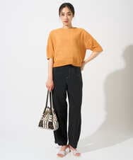 PZLGD12290 GEORGES RECH(ジョルジュ・レッシュ)  [セットアップ対応]ステッチワーク2WAYパンツ ブラック