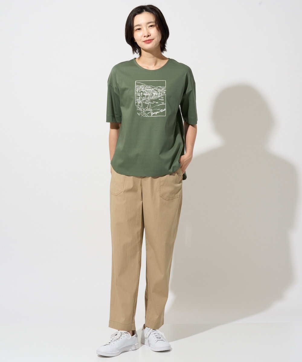 PZLGD26270 GEORGES RECH(ジョルジュ・レッシュ) ハイストレッチベイカーパンツ ベージュ