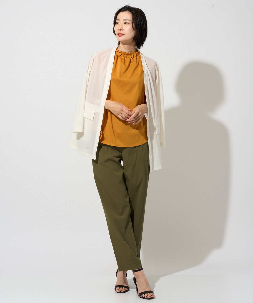 PZLGD26270 GEORGES RECH(ジョルジュ・レッシュ) ハイストレッチベイカーパンツ ベージュ