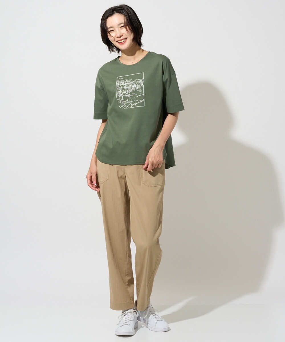 PZLGD26270 GEORGES RECH(ジョルジュ・レッシュ) ハイストレッチベイカーパンツ ベージュ