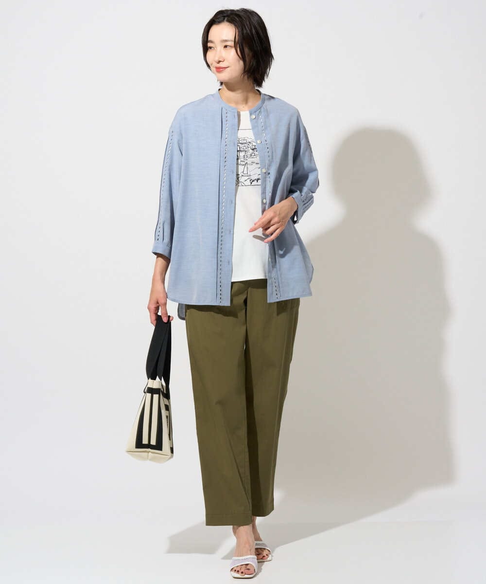 PZLGD26270 GEORGES RECH(ジョルジュ・レッシュ) ハイストレッチベイカーパンツ ベージュ