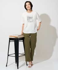 PZLGD26270 GEORGES RECH(ジョルジュ・レッシュ) ハイストレッチベイカーパンツ ベージュ