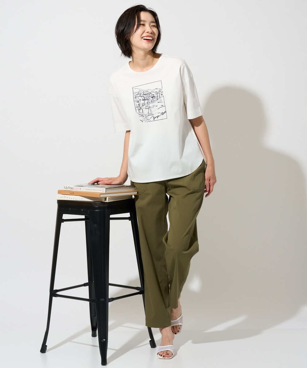 PZLGD26270 GEORGES RECH(ジョルジュ・レッシュ) ハイストレッチベイカーパンツ ベージュ