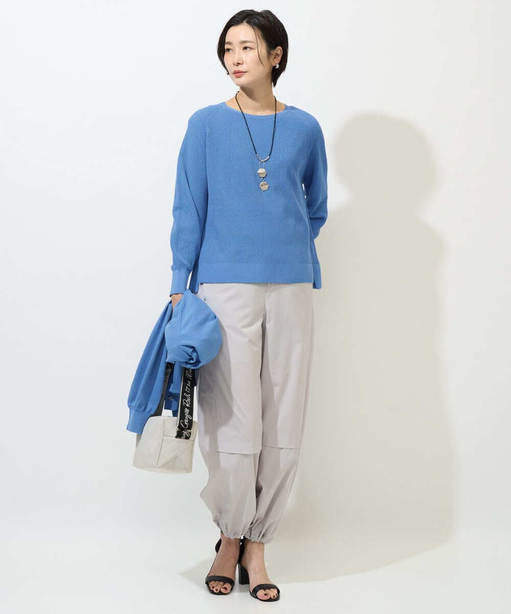 PZLGE40330 GEORGES RECH(ジョルジュ・レッシュ)  [セットアップ対応]4WAYタフタトラックパンツ ライトグレー