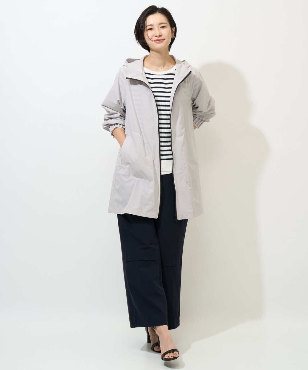 PZLGE40330 GEORGES RECH(ジョルジュ・レッシュ)  [セットアップ対応]4WAYタフタトラックパンツ ライトグレー