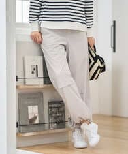 PZLGE40330 GEORGES RECH(ジョルジュ・レッシュ)  [セットアップ対応]4WAYタフタトラックパンツ ライトグレー