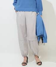 PZLGE40330 GEORGES RECH(ジョルジュ・レッシュ)  [セットアップ対応]4WAYタフタトラックパンツ ライトグレー