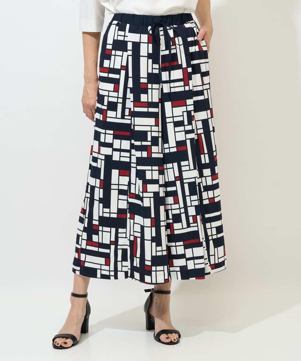 PZLGE42390 GEORGES RECH(ジョルジュ・レッシュ) トリコロールガウチョパンツ レッド系