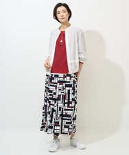 PZLGE42390 GEORGES RECH(ジョルジュ・レッシュ) トリコロールガウチョパンツ レッド系