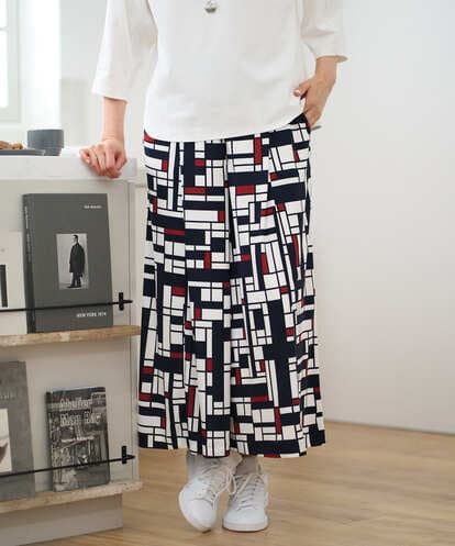 PZLGE42390 GEORGES RECH トリコロールガウチョパンツ