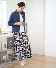 PZLGE42390 GEORGES RECH(ジョルジュ・レッシュ) トリコロールガウチョパンツ レッド系