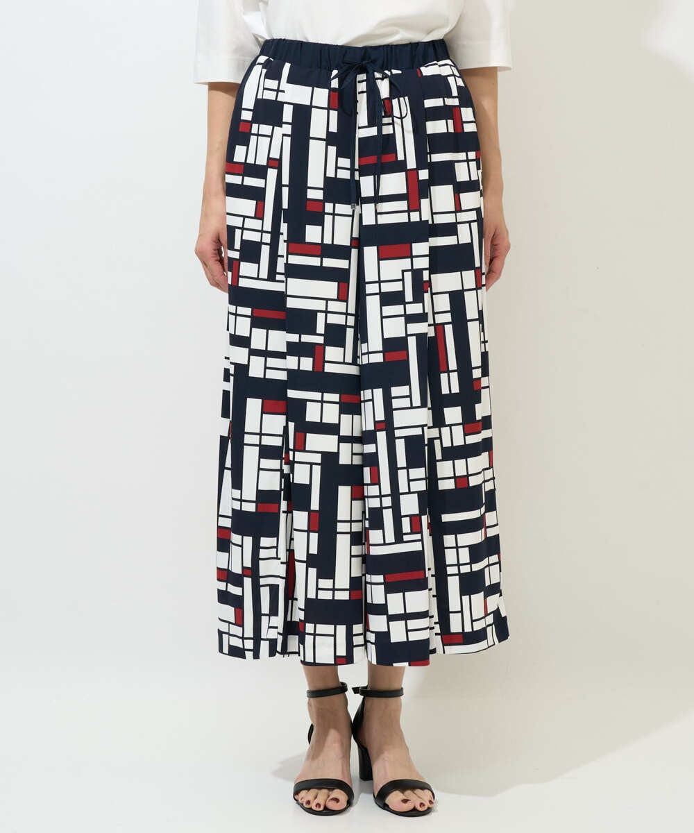 PZLGE42390 GEORGES RECH(ジョルジュ・レッシュ) トリコロールガウチョパンツ レッド系