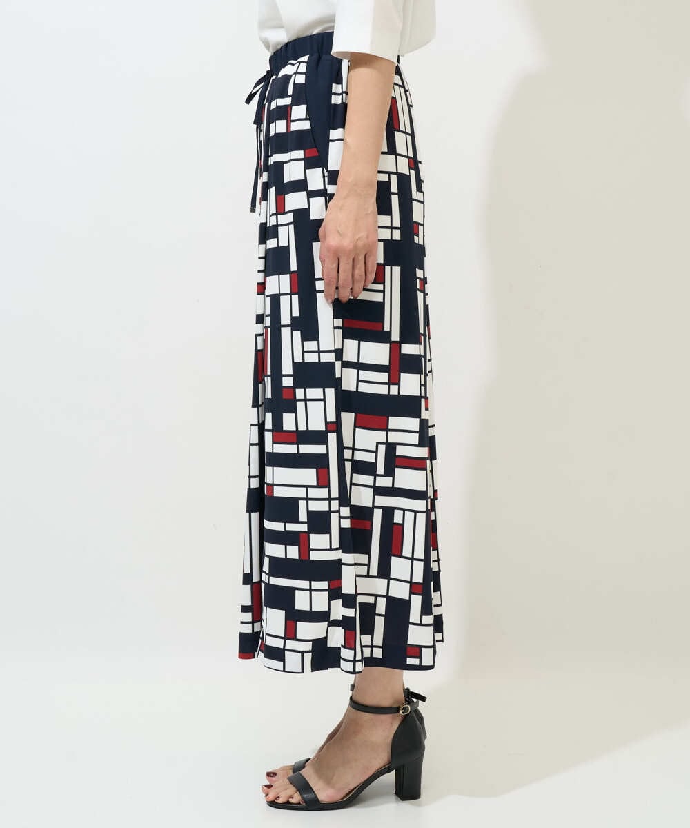 PZLGE42390 GEORGES RECH(ジョルジュ・レッシュ) トリコロールガウチョパンツ レッド系