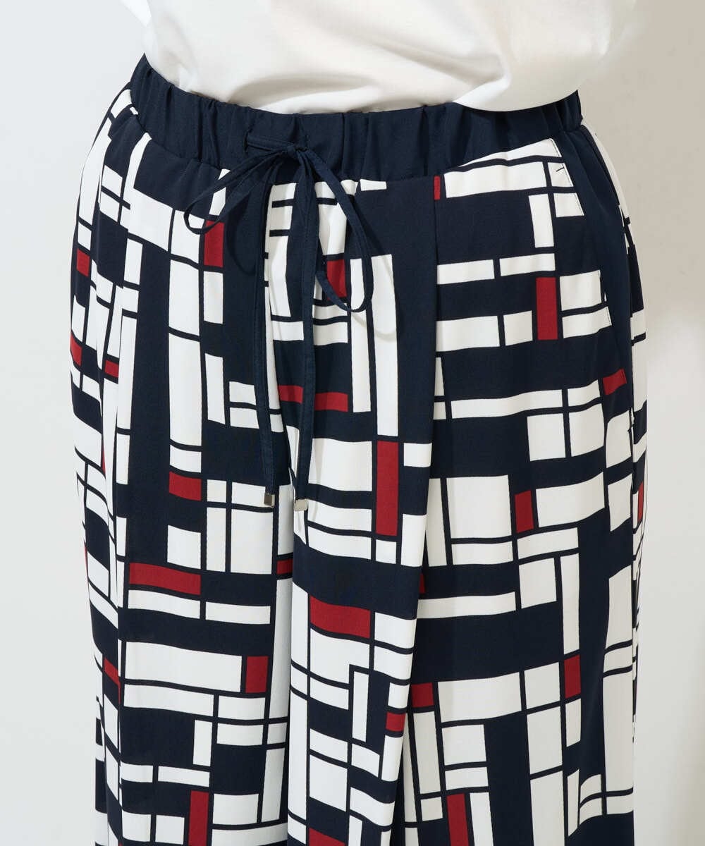 PZLGE42390 GEORGES RECH(ジョルジュ・レッシュ) トリコロールガウチョパンツ レッド系