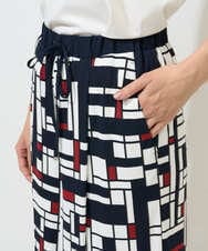 PZLGE42390 GEORGES RECH(ジョルジュ・レッシュ) トリコロールガウチョパンツ レッド系