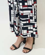 PZLGE42390 GEORGES RECH(ジョルジュ・レッシュ) トリコロールガウチョパンツ レッド系