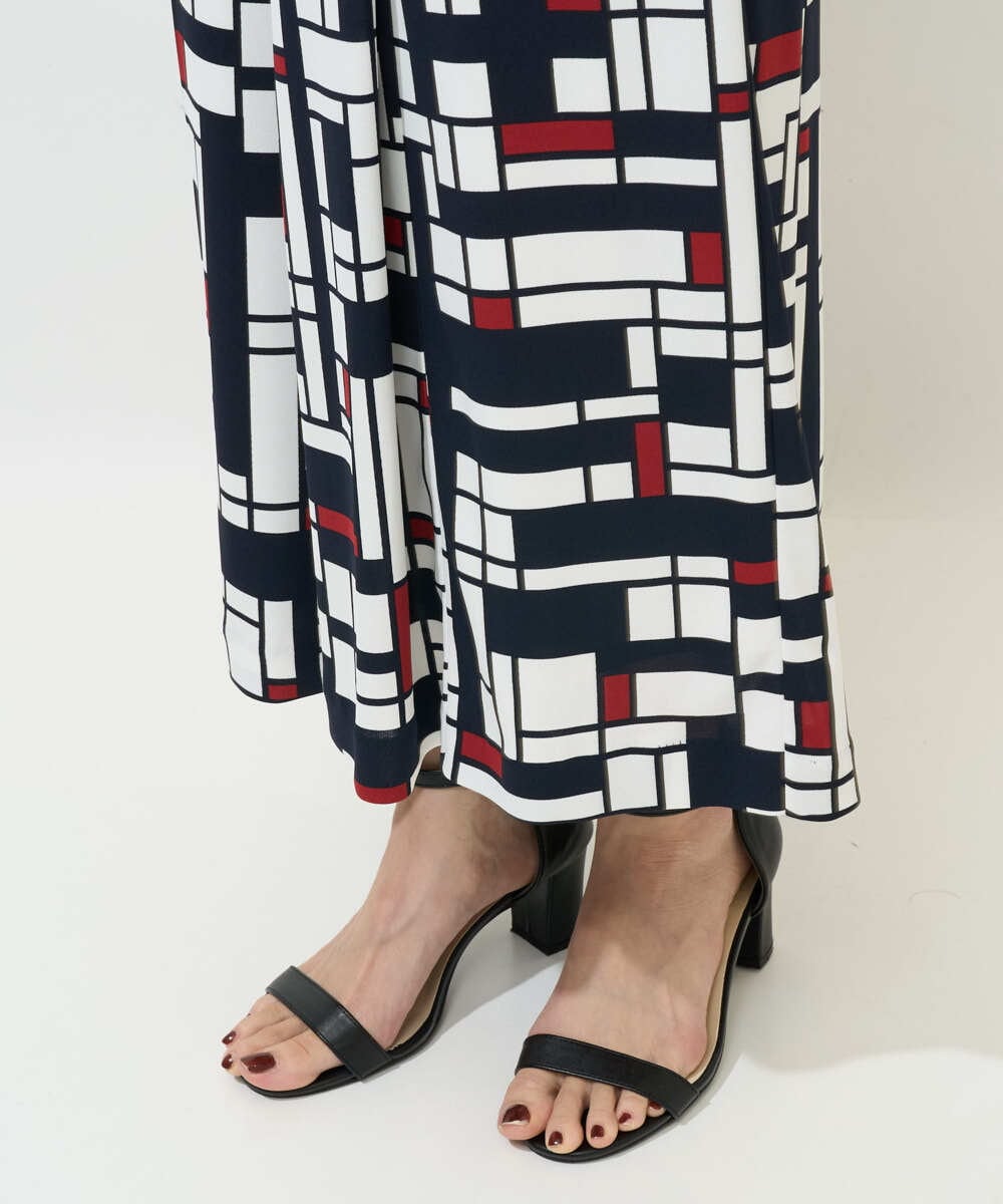 PZLGE42390 GEORGES RECH(ジョルジュ・レッシュ) トリコロールガウチョパンツ レッド系