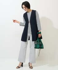 PZLGE52250 GEORGES RECH(ジョルジュ・レッシュ) シェルタリングドライオックスワイドパンツ ネイビー