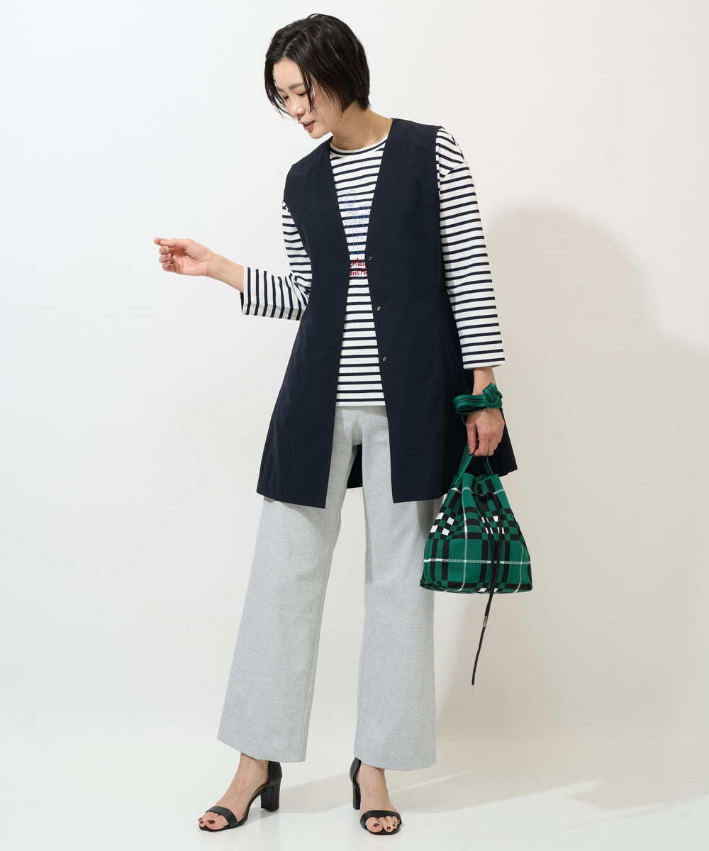 PZLGE52250 GEORGES RECH(ジョルジュ・レッシュ) シェルタリングドライオックスワイドパンツ ネイビー