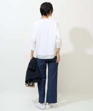 PZLGE52250 GEORGES RECH(ジョルジュ・レッシュ) シェルタリングドライオックスワイドパンツ ネイビー