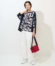 PZLGE52250 GEORGES RECH(ジョルジュ・レッシュ) シェルタリングドライオックスワイドパンツ ネイビー