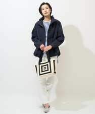 PZLGE52250 GEORGES RECH(ジョルジュ・レッシュ) シェルタリングドライオックスワイドパンツ ネイビー