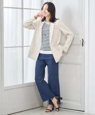 PZLGE52250 GEORGES RECH(ジョルジュ・レッシュ) シェルタリングドライオックスワイドパンツ ネイビー