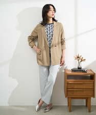 PZLGE52250 GEORGES RECH(ジョルジュ・レッシュ) シェルタリングドライオックスワイドパンツ ネイビー