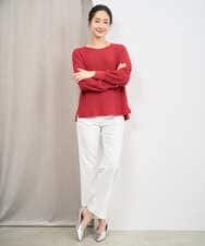 PZLGE52250 GEORGES RECH(ジョルジュ・レッシュ) シェルタリングドライオックスワイドパンツ ネイビー