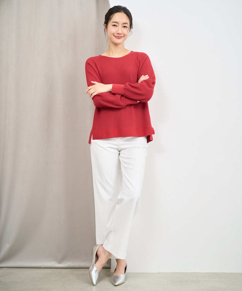 PZLGE52250 GEORGES RECH(ジョルジュ・レッシュ) シェルタリングドライオックスワイドパンツ ネイビー