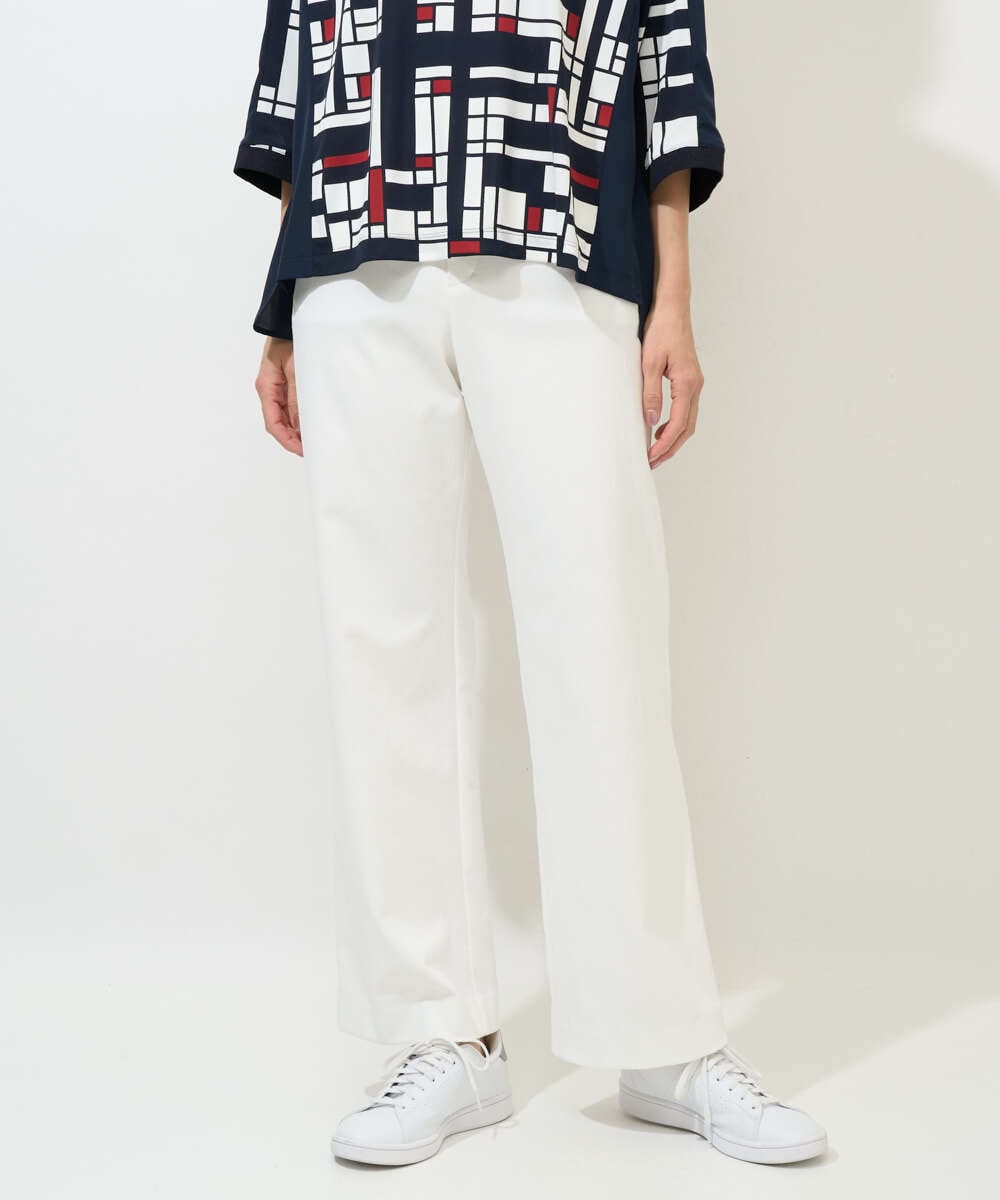 PZLGE52250 GEORGES RECH(ジョルジュ・レッシュ) シェルタリングドライオックスワイドパンツ ネイビー