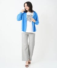 PZLGE52250 GEORGES RECH(ジョルジュ・レッシュ) シェルタリングドライオックスワイドパンツ ホワイト