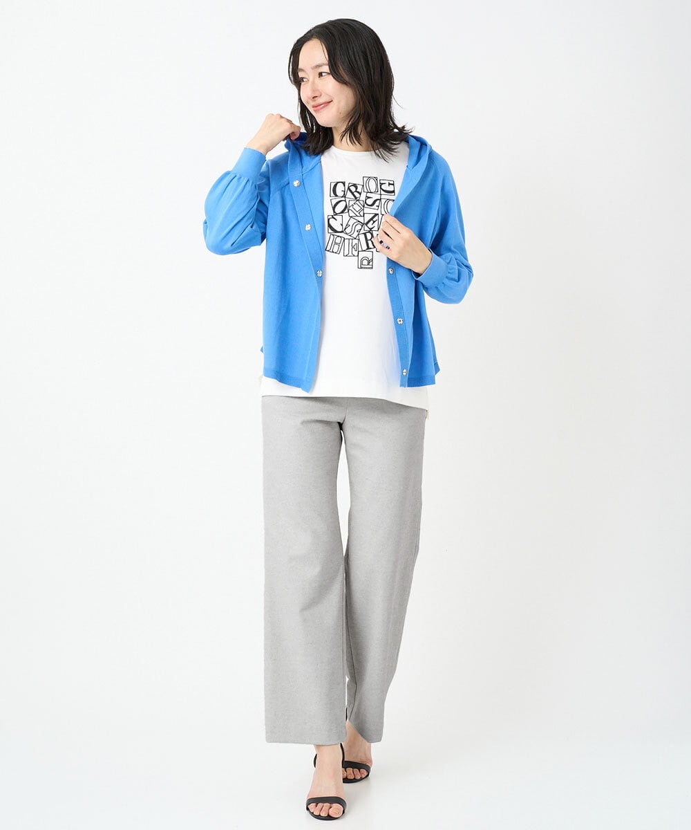 PZLGE52250 GEORGES RECH(ジョルジュ・レッシュ) シェルタリングドライオックスワイドパンツ ホワイト