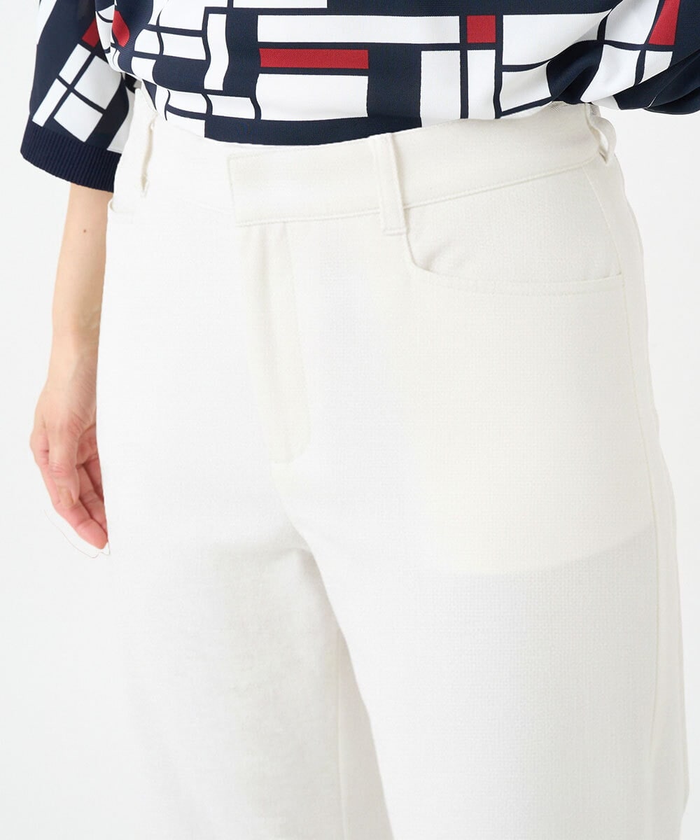 PZLGE52250 GEORGES RECH(ジョルジュ・レッシュ) シェルタリングドライオックスワイドパンツ ホワイト