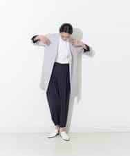 PZLGO70230 GEORGES RECH(ジョルジュ・レッシュ) 【高機能】ヘムボタンパンツ ネイビー