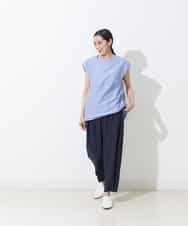 PZLGO70230 GEORGES RECH(ジョルジュ・レッシュ) 【高機能】ヘムボタンパンツ ネイビー